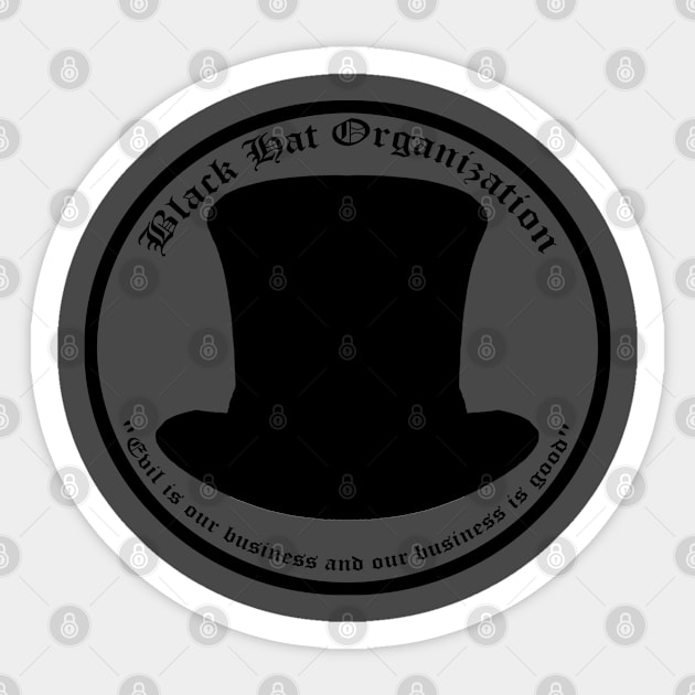 Black Hat Organization Sticker by MonkeyKing